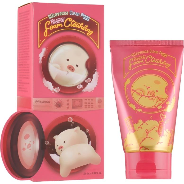 Пенка для умывания Elizavecca Clean Piggy Pink Energy Foam Cleansing 120 мл (698_1566)