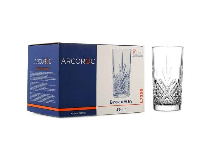 Набор стаканов Arcoroc L7256 Broadway 6 шт. 280 мл Набор стаканов Arcoroc L7256 Broadway 6 шт. 280 мл