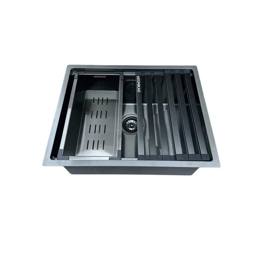Мийка для кухні LEOMIKAO TOKIO 500-U GM PVD воронена сталь (523348)
