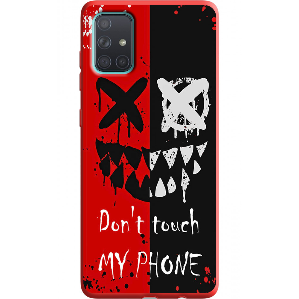 Чехол BoxFace Samsung A715 Galaxy A71 Bad Smile Красный силикон (38850-up2468-38949)