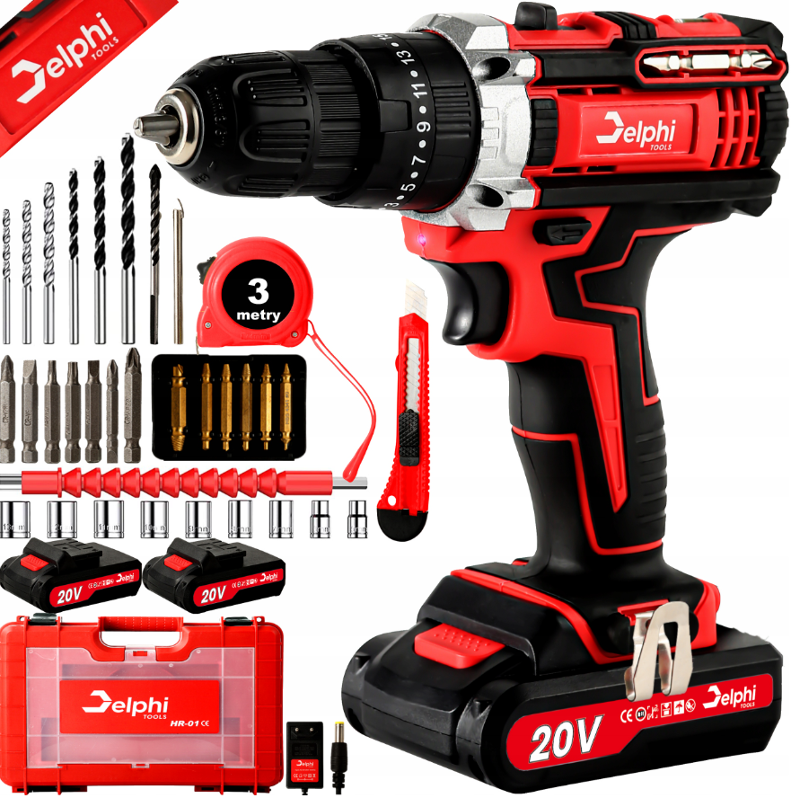 Шуруповерт акумуляторний Delphi 20V HR-01 + з акумулятором (HR-0112) - фото 6