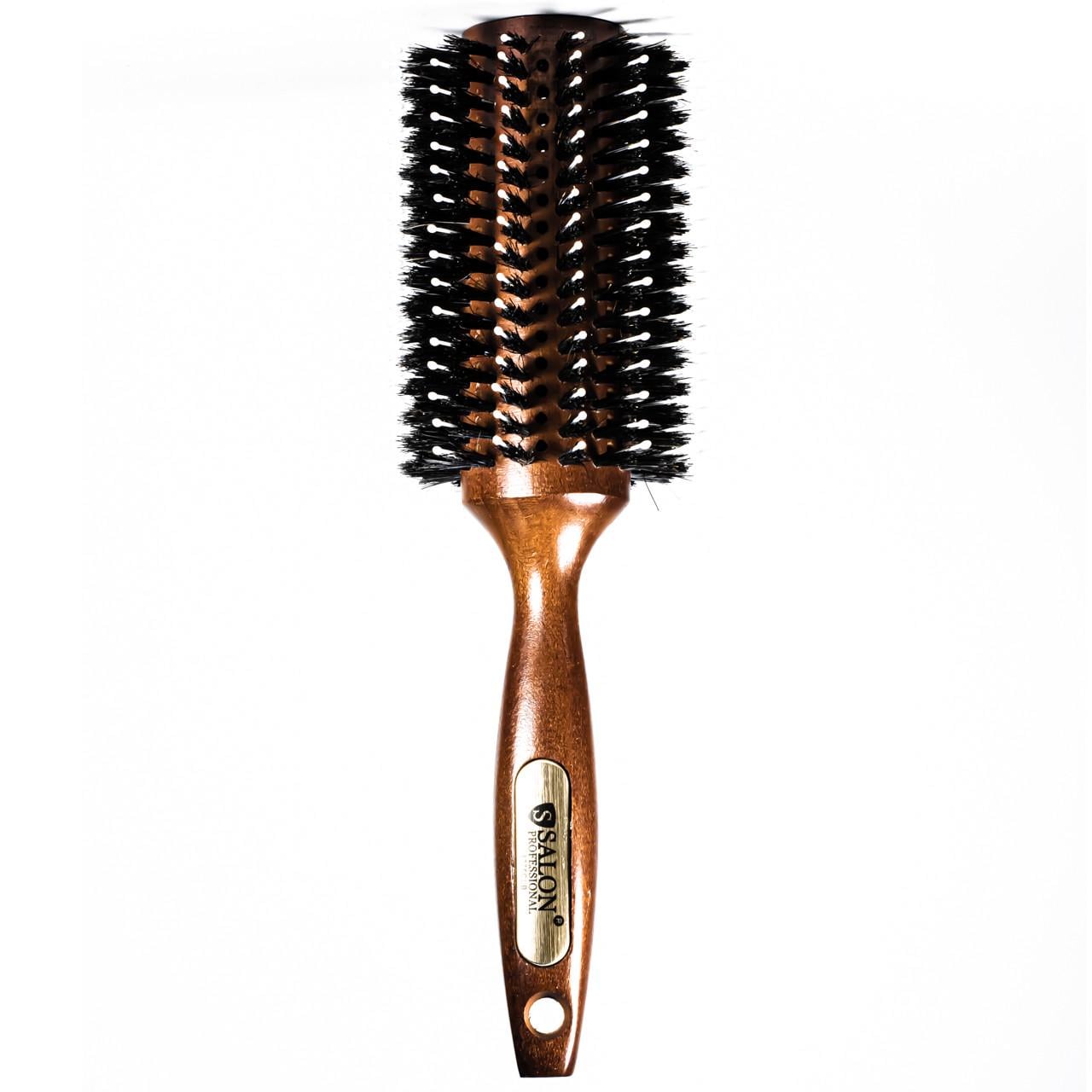 Щетка-брашинг для волос Salon Professional 4775 CLB деревянная круглая
