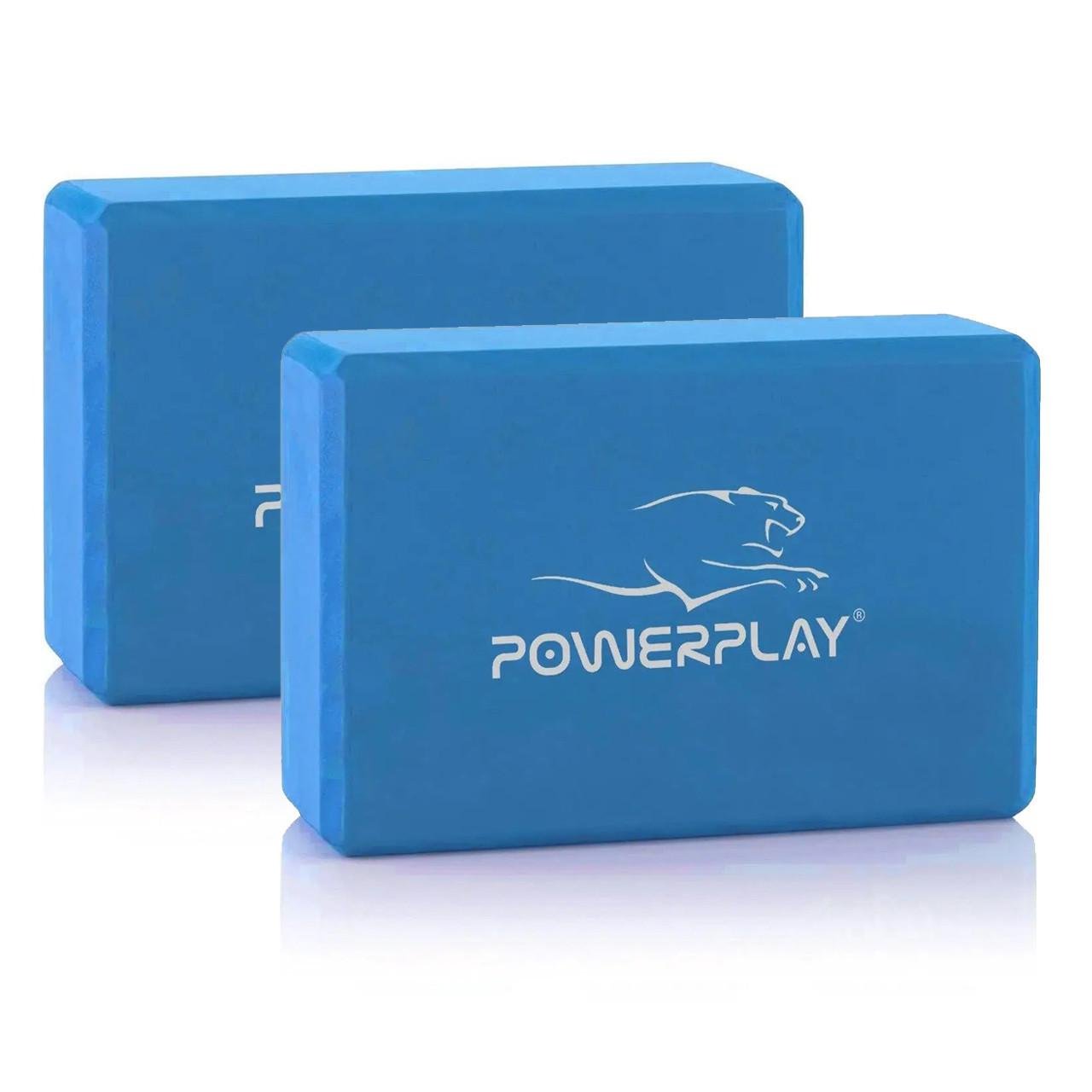 Блок для йоги PowerPlay 4006 Yoga Brick EVA 2 шт. Синий (A-012562)