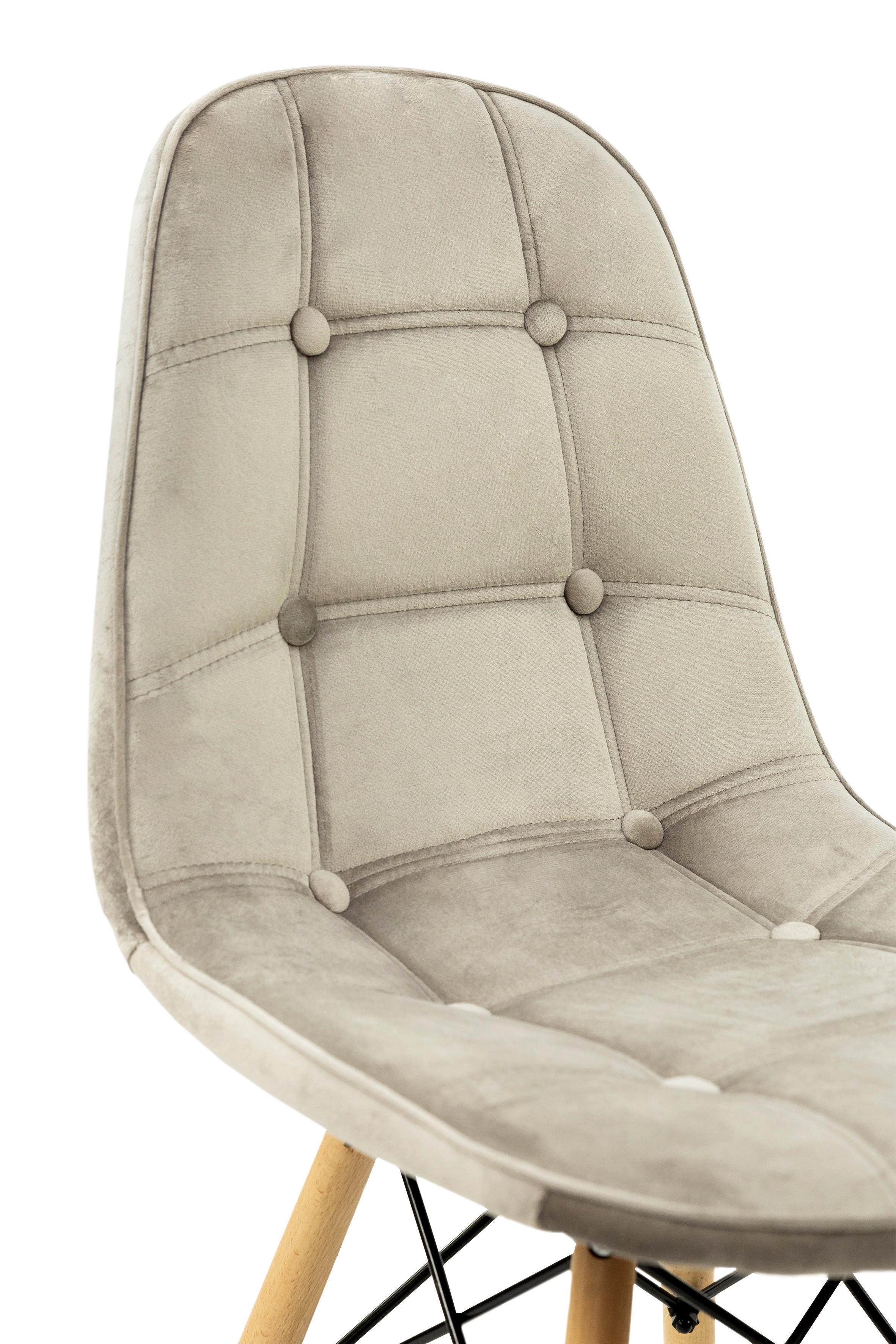 Стілець для кухні та вітальні Джастін Justin велюр 460х840х500 мм Пісочний (GAА0056078) - фото 9 Стілець для кухні та вітальні Джастін Justin велюр 460х840х500 мм Пісочний (GAА0056078) - фото 9