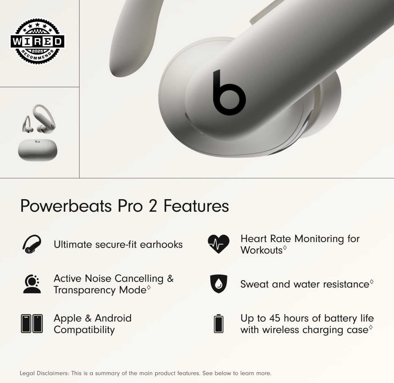 ᐉ Наушники Beats by Dr. Dre Powerbeats Pro 2 Quick Sand (MX733