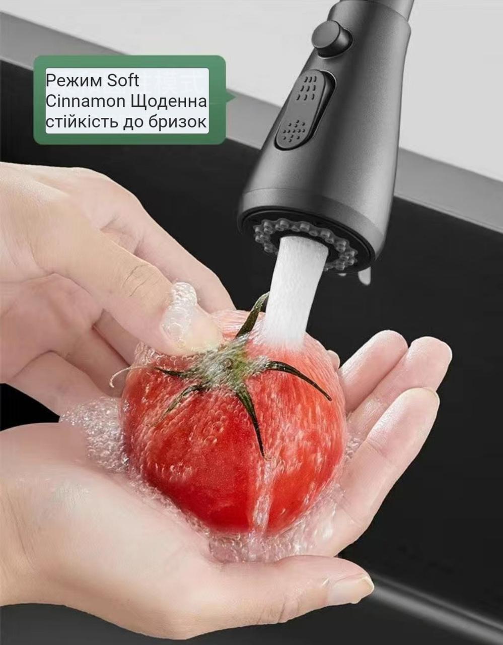 Аератор на кран водозберігаючий 3 режими 18 мм Чорний (2123545738) - фото 4 Аератор на кран водозберігаючий 3 режими 18 мм Чорний (2123545738) - фото 4