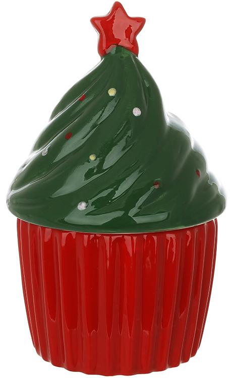 Банка для солодощів керамічнаТістечко Ялинка 300 мл