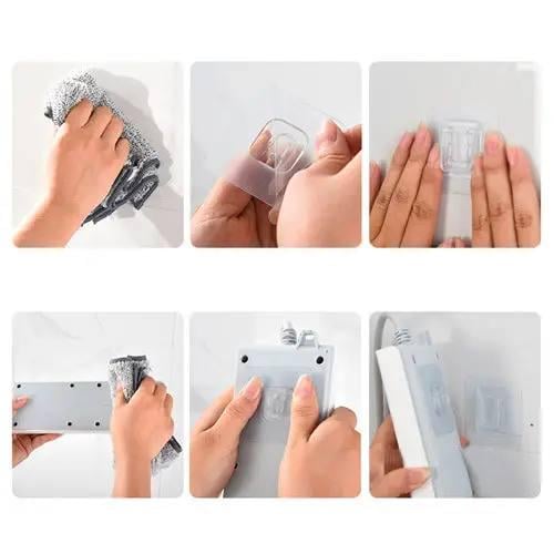 Самоклеящийся держатель настенный на стену 6х6 см - фото 5 Самоклеящийся держатель настенный на стену 6х6 см - фото 5