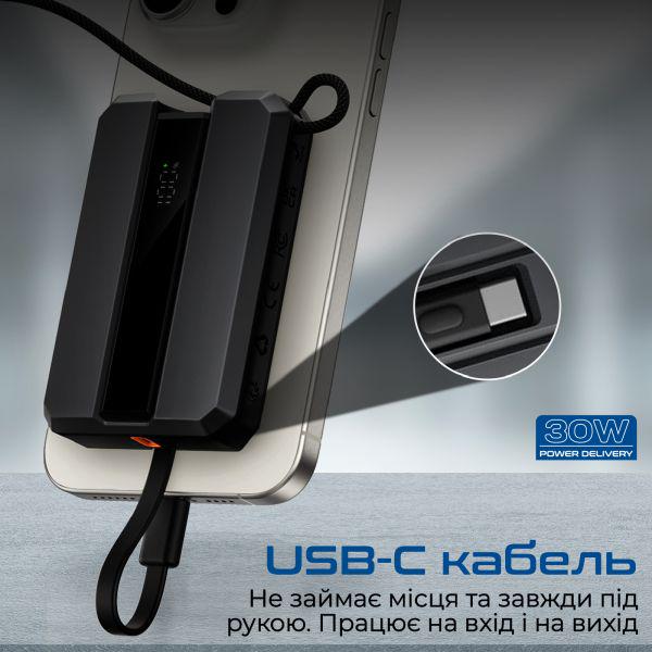 Повербанк Promate Neo-10 10000 mAh 30W Black (neo-10.Black) - фото 4
