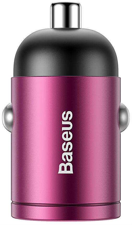 Адаптер автомобільний BASEUS QC3,0 30W 3А Pink (fab2a643) - фото 7