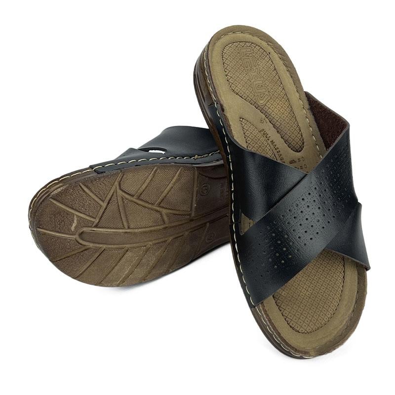 Шлепанцы мужские с переплетом 0050 p. 42 27 см Черный