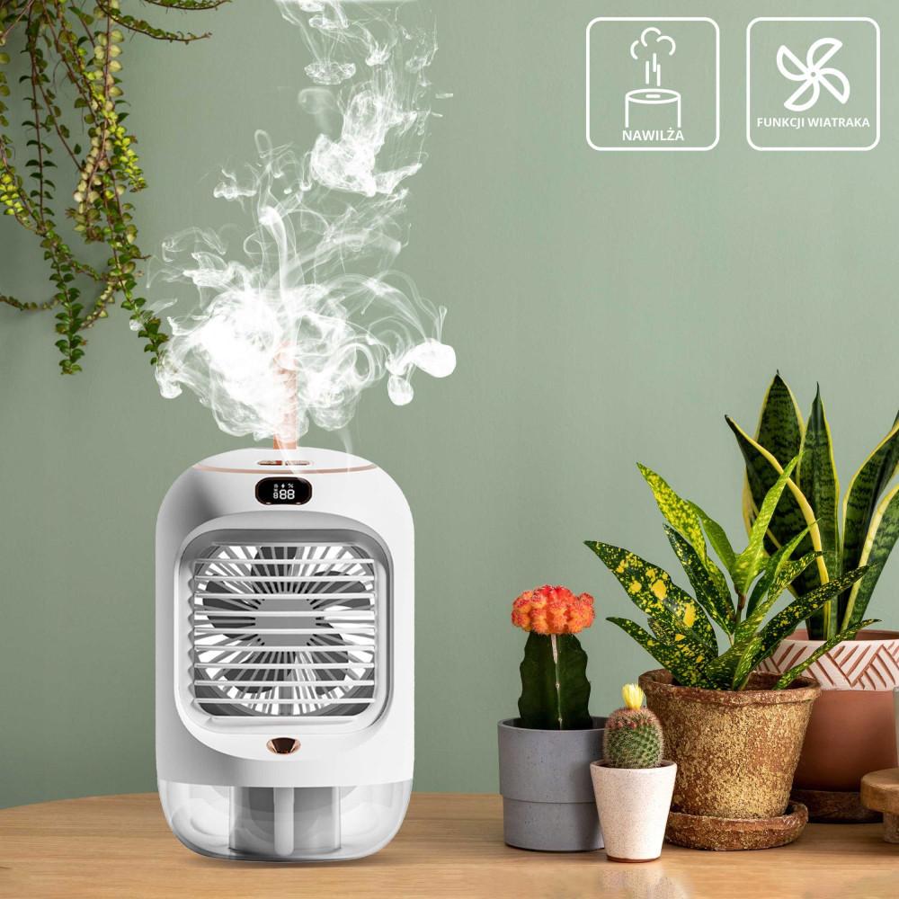 Вентилятор портативный XO MF76 3в1 с распылительным охлаждением увлажнитель для дома 3600 mAh 6W White (000504) - фото 7 Вентилятор портативный XO MF76 3в1 с распылительным охлаждением увлажнитель для дома 3600 mAh 6W White (000504) - фото 7