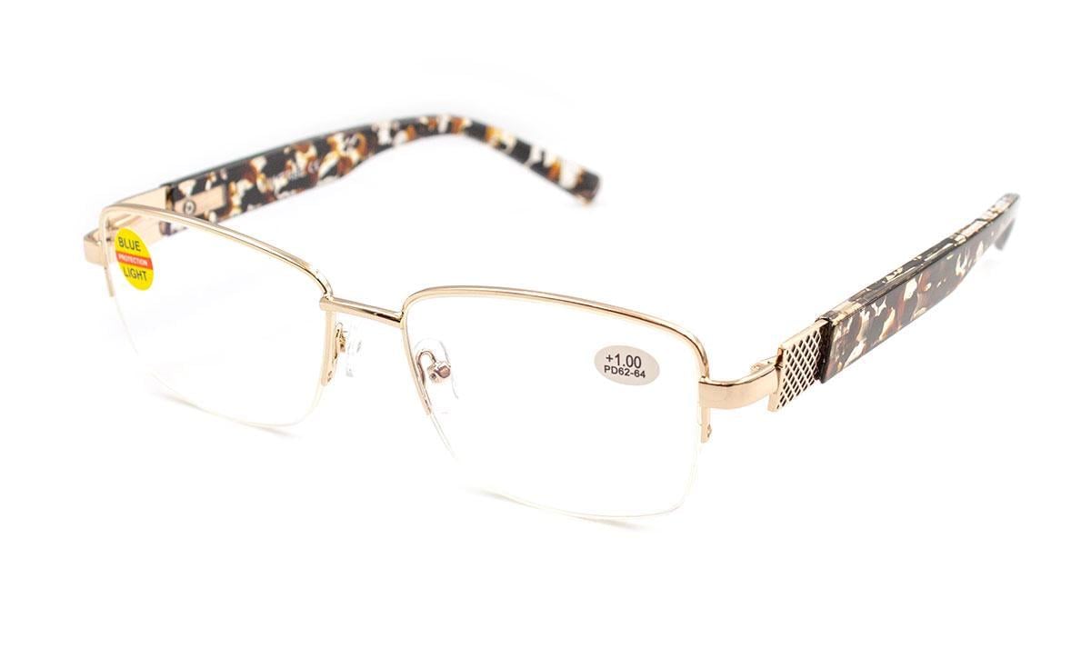 Окуляри для зору в металевій оправі Verse 25015-C2 Blueblocker +1,25