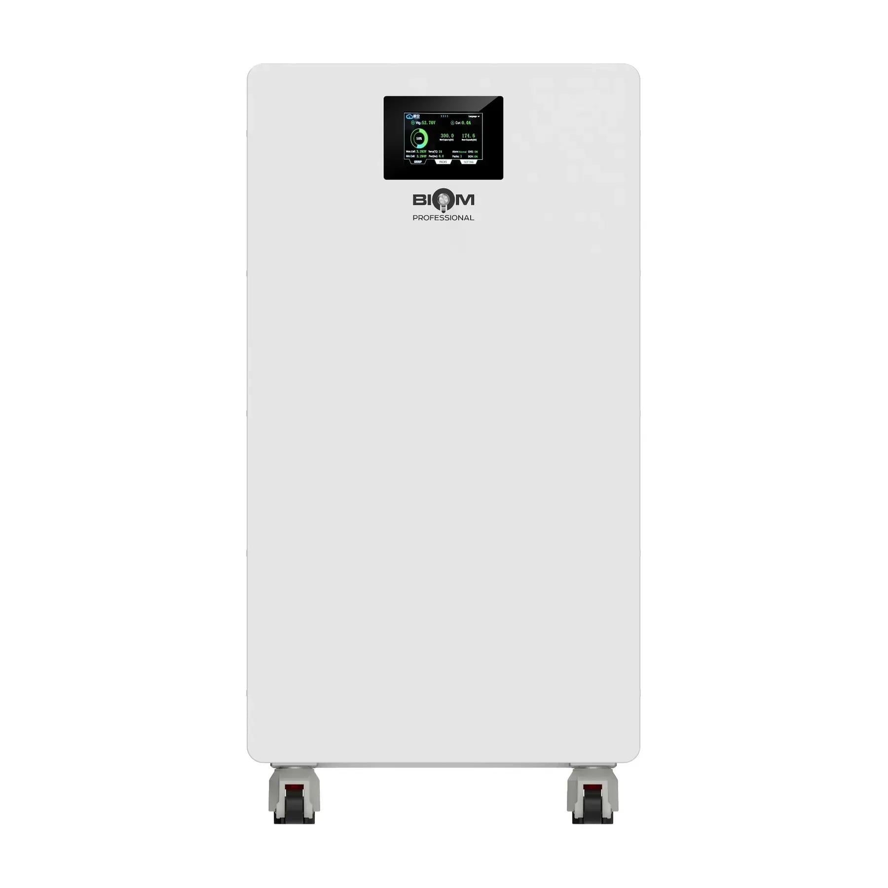 Акумуляторна батарея Biom Professional BALFP-512314-V2 51,2V 16 кВт·год LiFePO4 White (34063788)