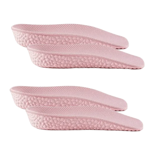 Стельки ортопедические HeightInsoles под пятку для комфортной походки и увеличения роста 2 пары Розовый (2458) Стельки ортопедические HeightInsoles под пятку для комфортной походки и увеличения роста 2 пары Розовый (2458)