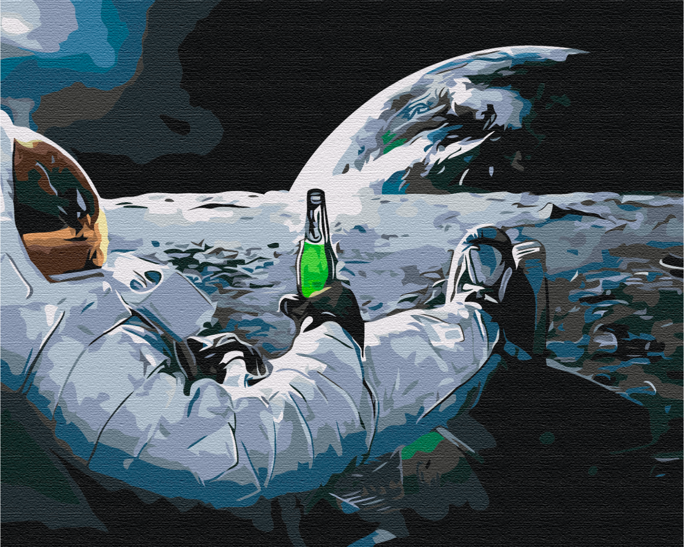 Картина по номерам Brushme Релакс в космосе 40х50 см (BS34312) Картина по номерам Brushme Релакс в космосе 40х50 см (BS34312)