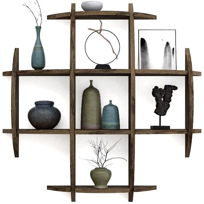 Полка для кружек из дерева Тараван Мокко (СДК-010010)