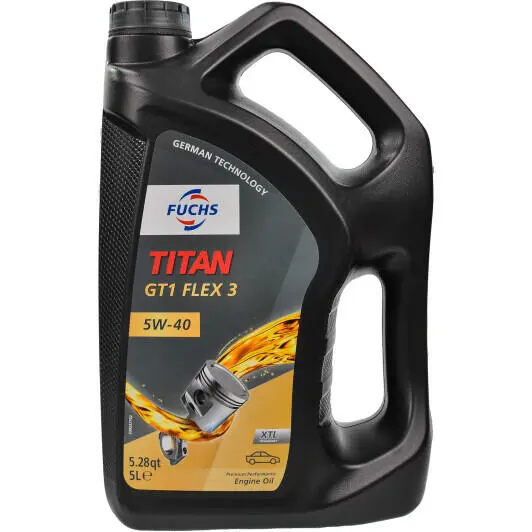 Моторное масло Fuchs Titan GT1 Flex 3 5W-40 5 л (601896989)