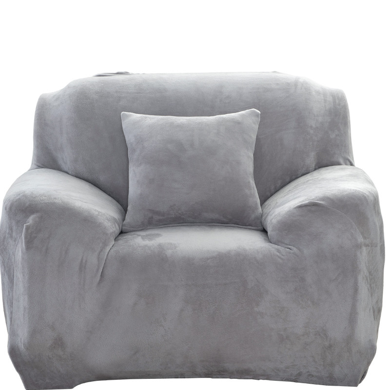 Чехол на кресла Homytex универсальный замша/микрофибра Серый (6-12224)