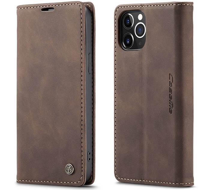 Чехол книжка с магнитом CaseMe на iPhone 12 Pro Dark Brown (20827-05) Чехол книжка с магнитом CaseMe на iPhone 12 Pro Dark Brown (20827-05)