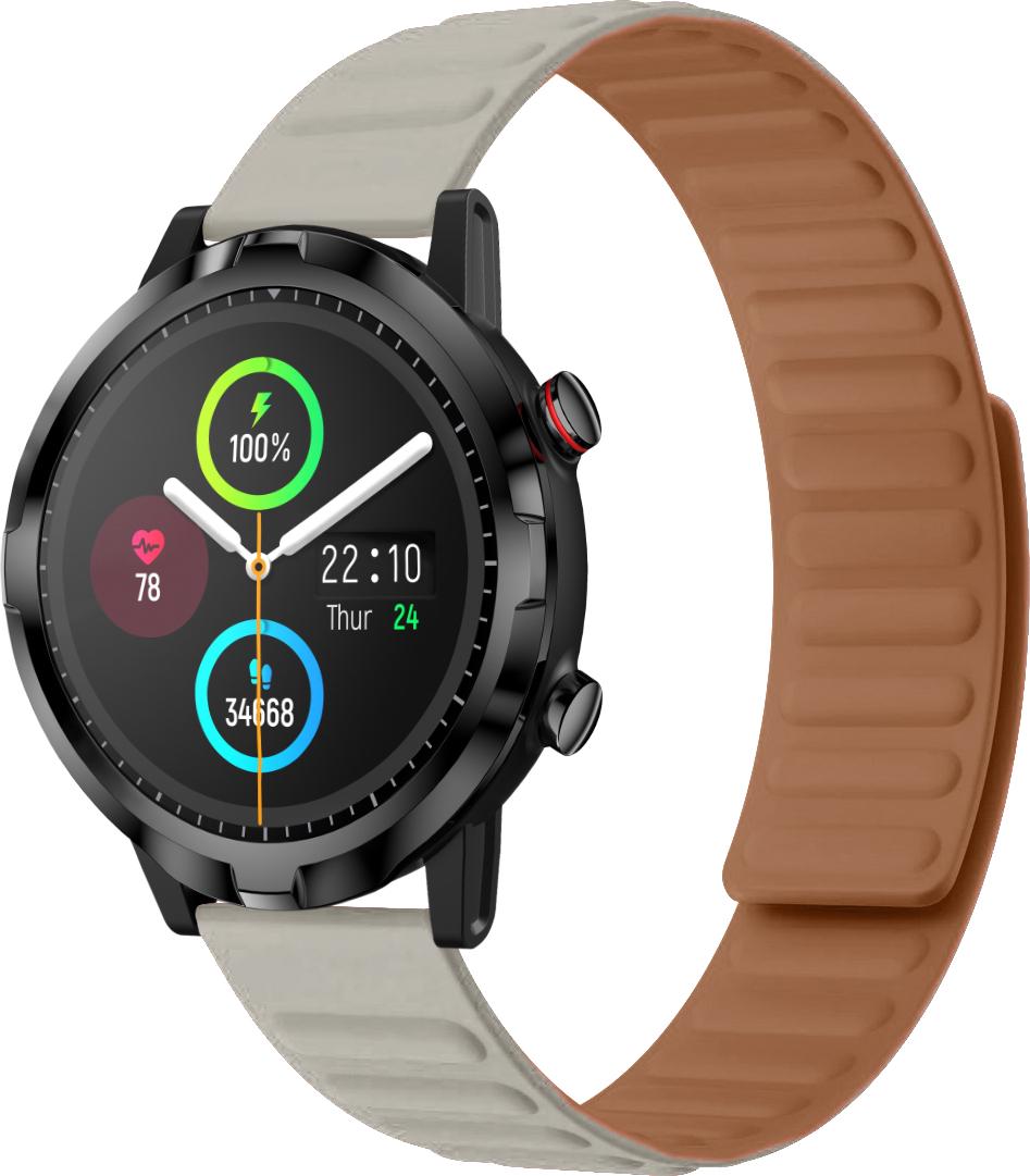 Ремешок Magneter для Haylou Smart Watch RT LS05S Beige (26651-34) Ремешок Magneter для Haylou Smart Watch RT LS05S Beige (26651-34)