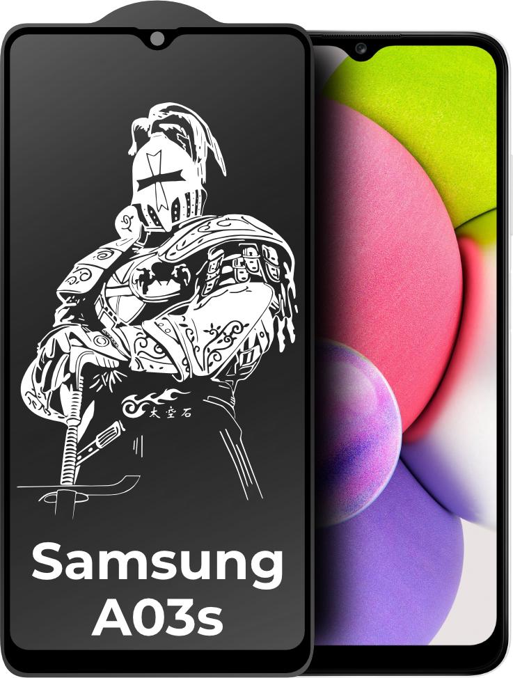 Защитное стекло King Fire Samsung Galaxy A03s A037 Full Glue Black (24330)