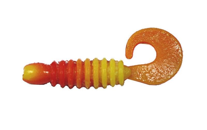 Силіконовий твістер Fox Krill №026 для мікроджигу їстівний 3,5 см 10 шт. Red/Yellow (6563)