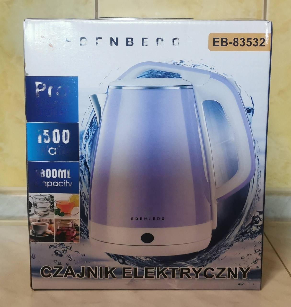 Электрочайник Edenberg EB-83532 с автоотключением 1500 Вт 1,8 л Розовый (83532Е) - фото 4 Электрочайник Edenberg EB-83532 с автоотключением 1500 Вт 1,8 л Розовый (83532Е) - фото 4