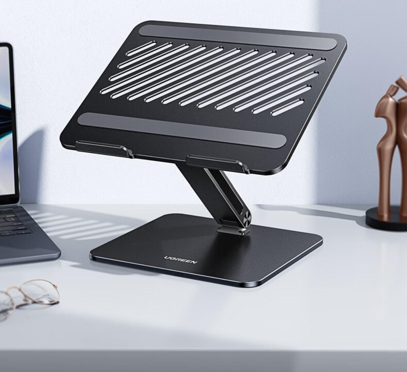 Підставка для ноутбуку UGREEN металева складана алюмінієва Чорний (90841) - фото 2