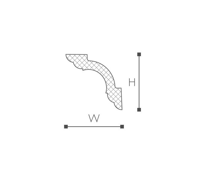 Карниз гладкий NMC WT5 50x50 мм 2000 мм (12312439) - фото 4