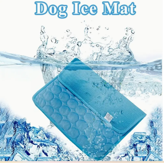 Коврик для кошек и собак самоохлаждающийся с дышащей и мягкой подкладкой летний 40x50 см Голубой (2002) - фото 3 Коврик для кошек и собак самоохлаждающийся с дышащей и мягкой подкладкой летний 40x50 см Голубой (2002) - фото 3