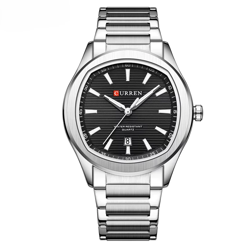 Наручний годинник Curren 8474 Silver/Black