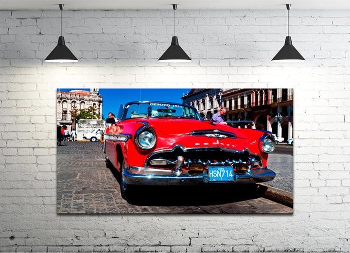 Картина на холсте DK Красный автомобиль 50х100 см (DKP4560-m632)