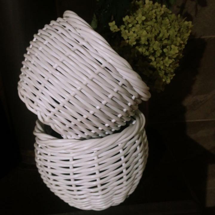 Горшок-кашпо для цветов из искусственного ротанга светлый круглый 3 л (13679955) - фото 3 Горшок-кашпо для цветов из искусственного ротанга светлый круглый 3 л (13679955) - фото 3