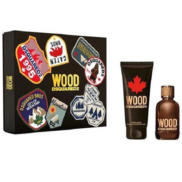 Туалетна вода та гель для душу чоловічий DSquared2 Wood 100 мл/150 мл (104037)