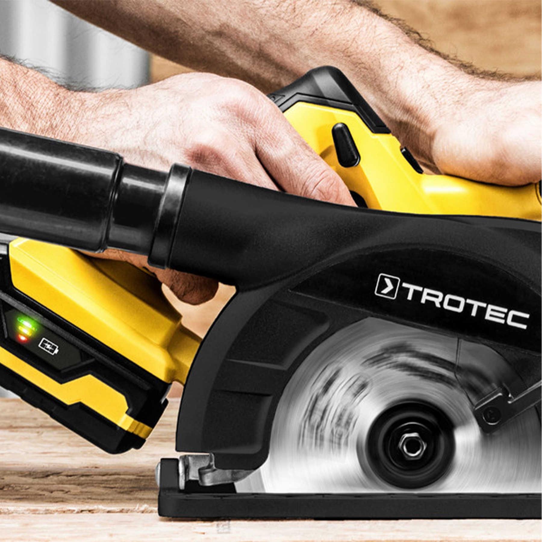 Пила циркулярна Trotec PCSS 10-20V акумуляторна з кейсом (4430000110) - фото 22 Пила циркулярна Trotec PCSS 10-20V акумуляторна з кейсом (4430000110) - фото 22