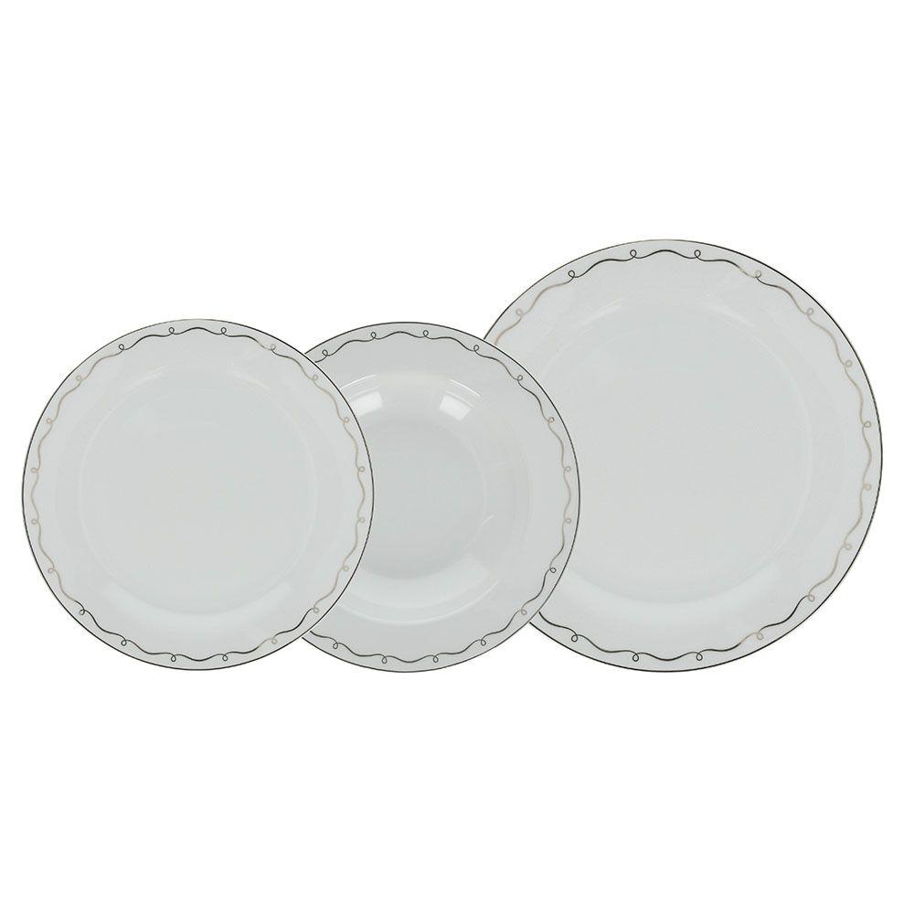 Столовый сервиз Tognana Olimpia Melody 18 пр. фарфор Белый