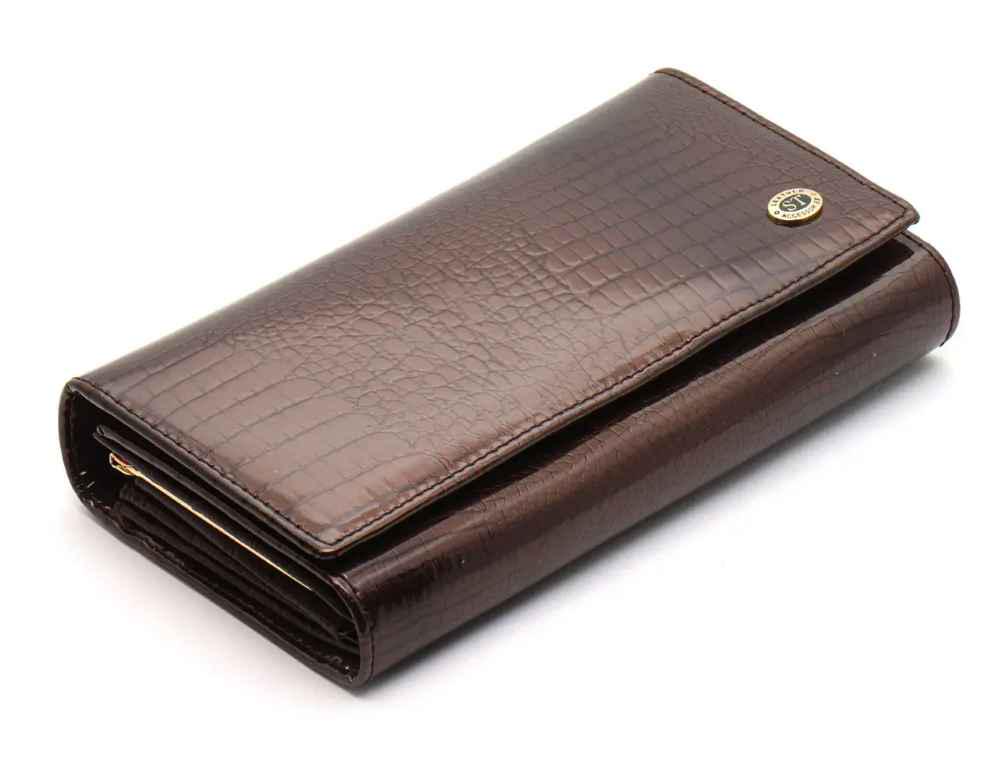 Кошелек кожаный ST Leather S8001A Коричневый