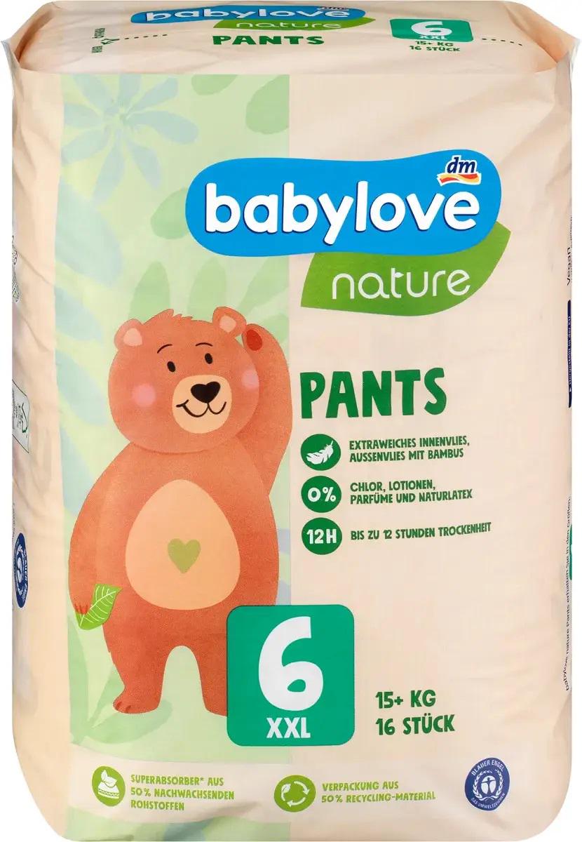 Подгузники-трусики Babylove Nature 6 15+ кг 16 шт. - фото 1