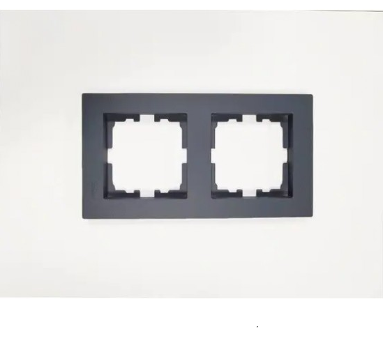 Рамка подвійна Lezard Vesna горизонтальна Шефілд Грей (26655917)