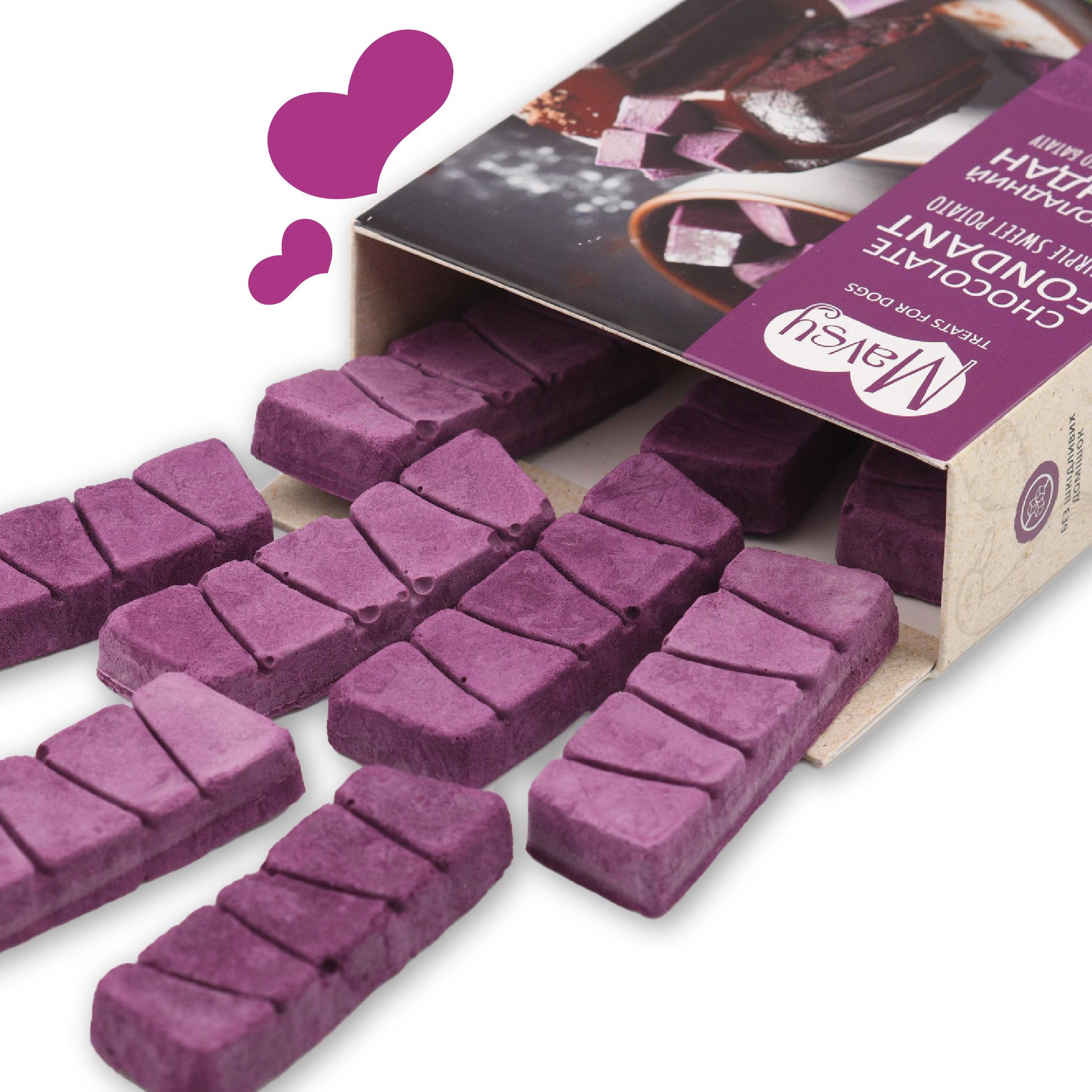 Лакомство для собак Mavsy freeze dried CHOCOLATE FONDANT WITH PURPLE SWEET POTATO шоколадный фондан с бататом от 3-х мес. 50 г (24624783) - фото 5 Лакомство для собак Mavsy freeze dried CHOCOLATE FONDANT WITH PURPLE SWEET POTATO шоколадный фондан с бататом от 3-х мес. 50 г (24624783) - фото 5