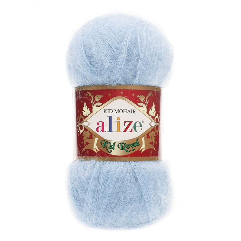 Пряжа Alize Kid Mohair 183 Светло-голубой