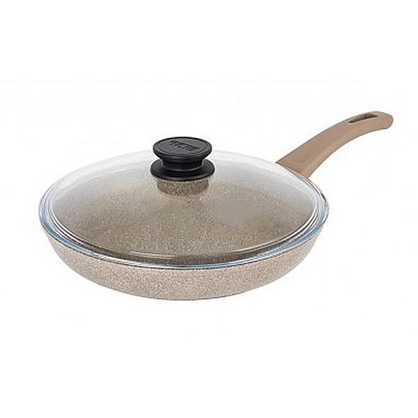 Сковорода з антипригарним покриттям Биол Оптима Декор Граніт Браун 24 см (24047ПС)