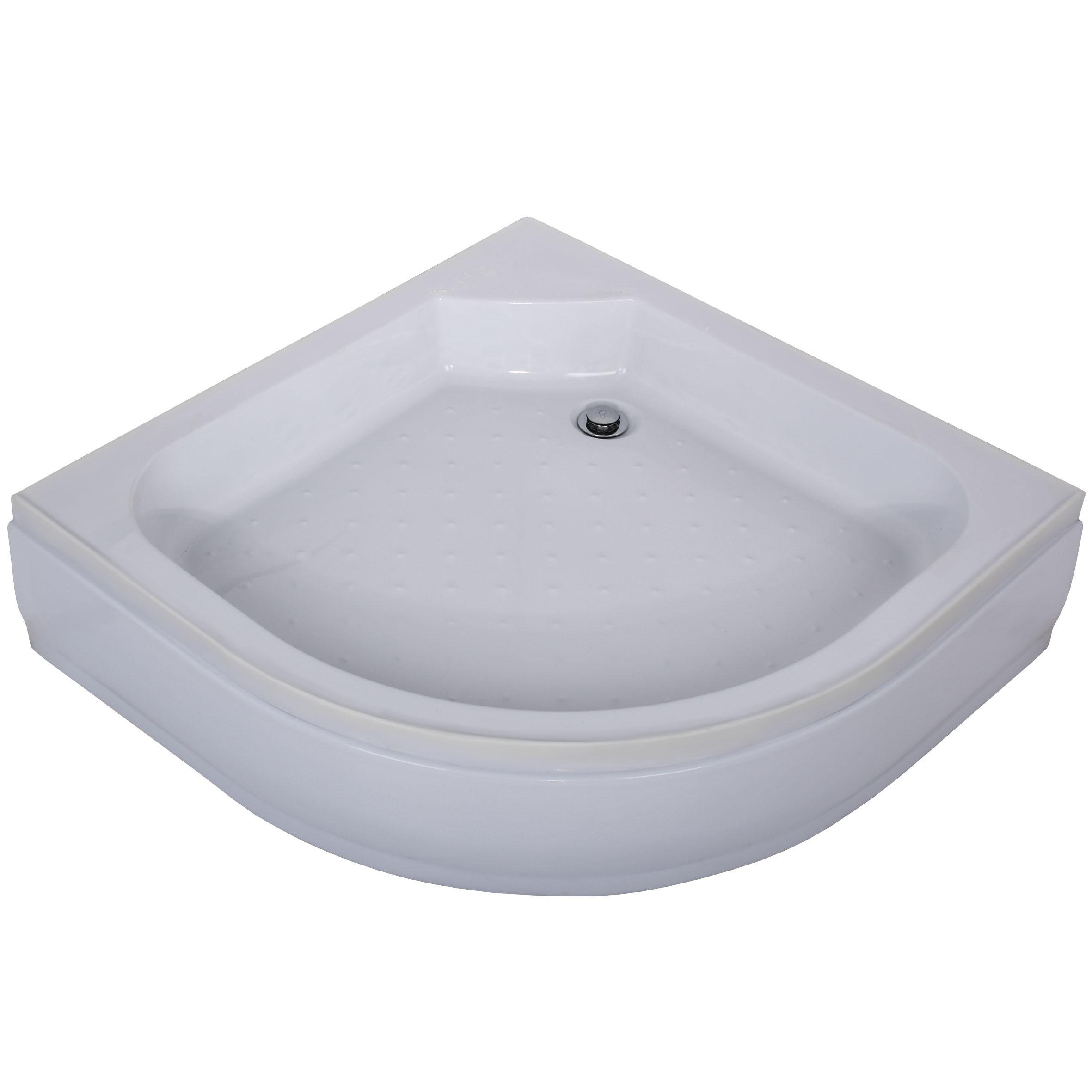 Душовий піддон напівколо Bravo SLUPIA RM90F пластиковий 90x90x25 см (000029174)