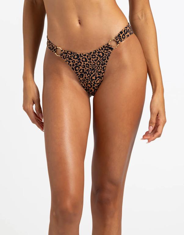 Плавки женские Beach Bunny B2534B1 S Коричневый (B2534B1-leopard)