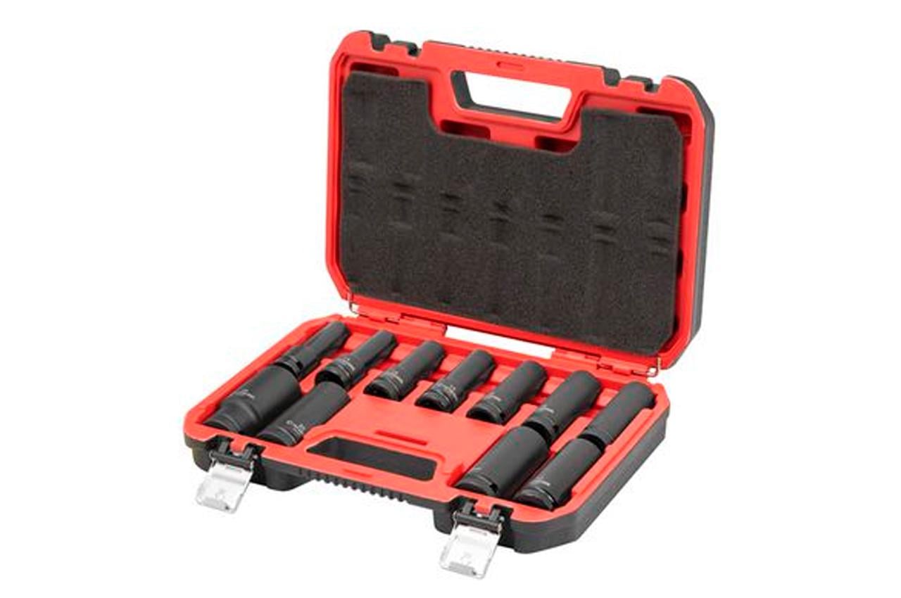 Набір ударних головок Intertool-Storm 1/2" x 10-24 мм подовжені 10 шт. (ET-8505)