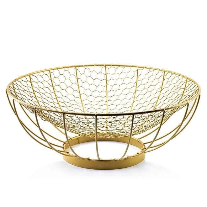 Фруктовница металлическая Cedric XL Gold (30203)