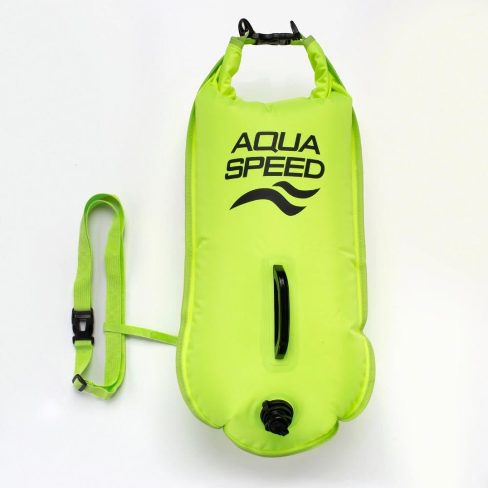 Буй для плавання Aqua Speed OPEN WATER SWIM BUOY 17L 37x72 см Зелений (746-11)