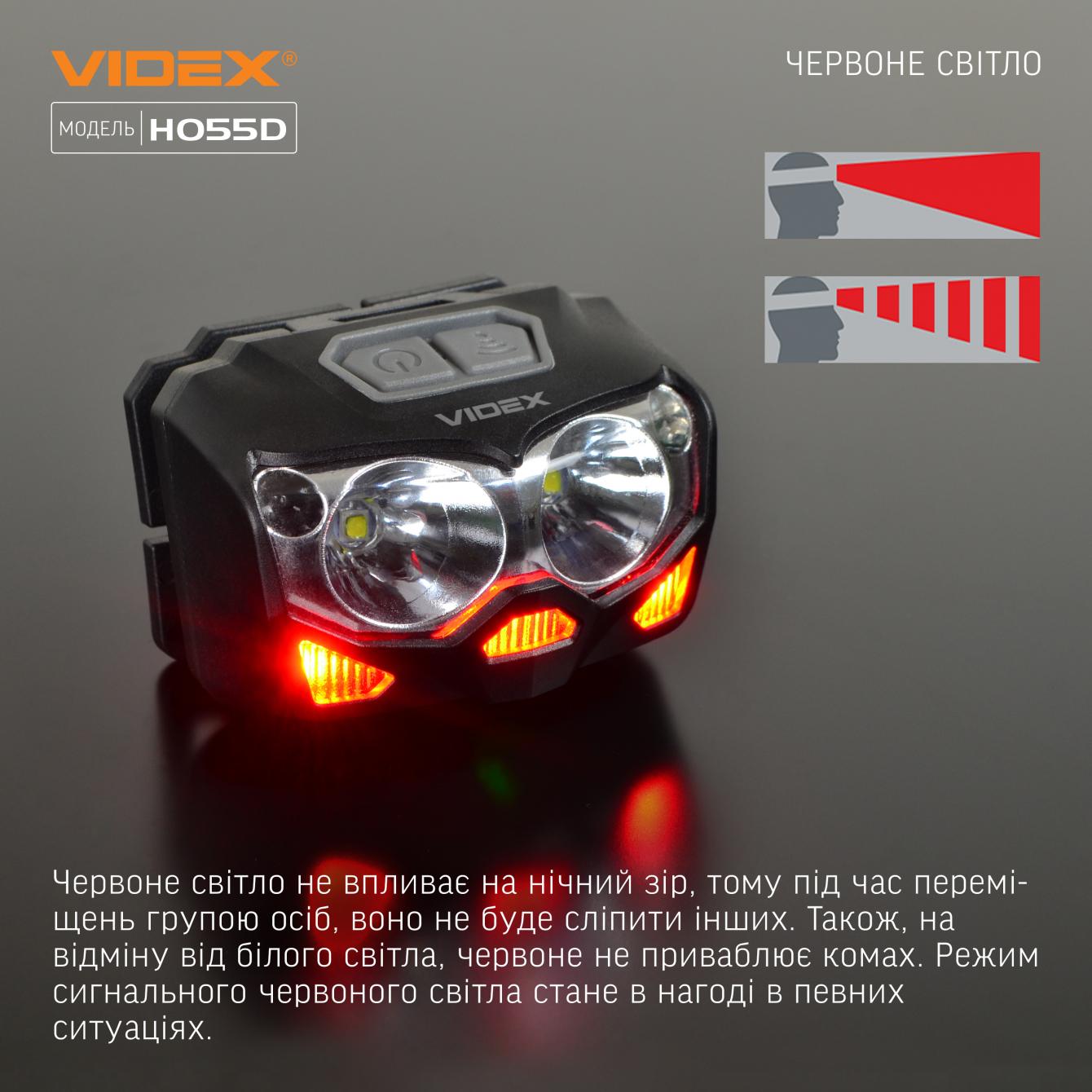 Ліхтарик світлодіодний налобний Videx VLF-H055D 500 Lm 5000 K - фото 7