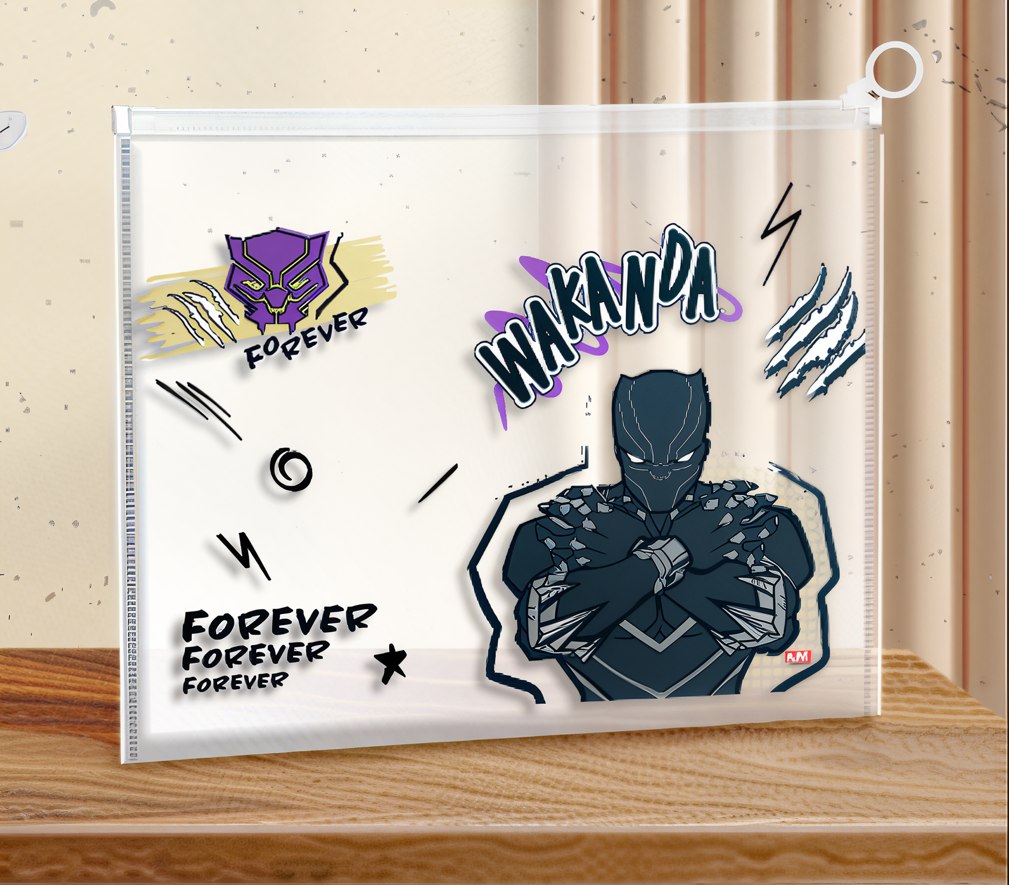 Папка с бегунком Marvel Черная пантера А4 Разноцветный (0510)